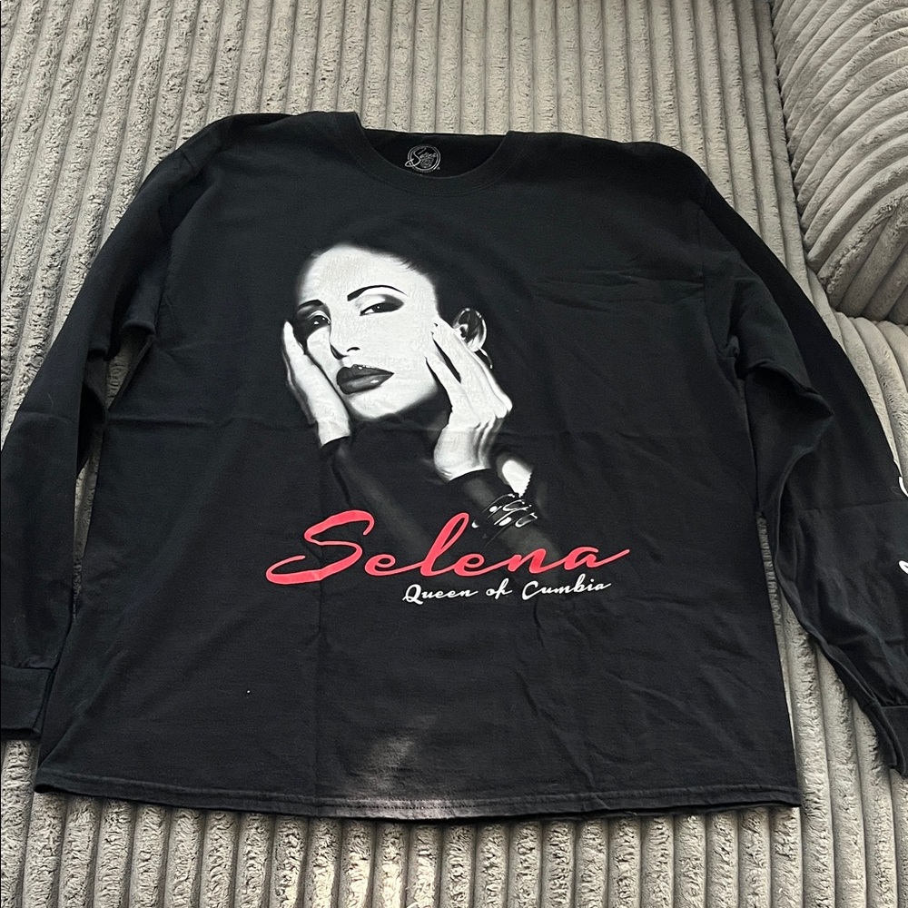 Selena Men’s Black Long Sleeve Shirt